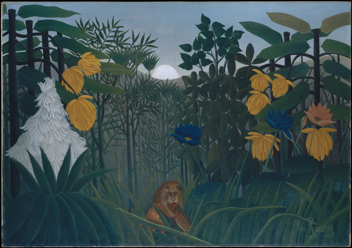 Henri Rousseau. Repast of the lion