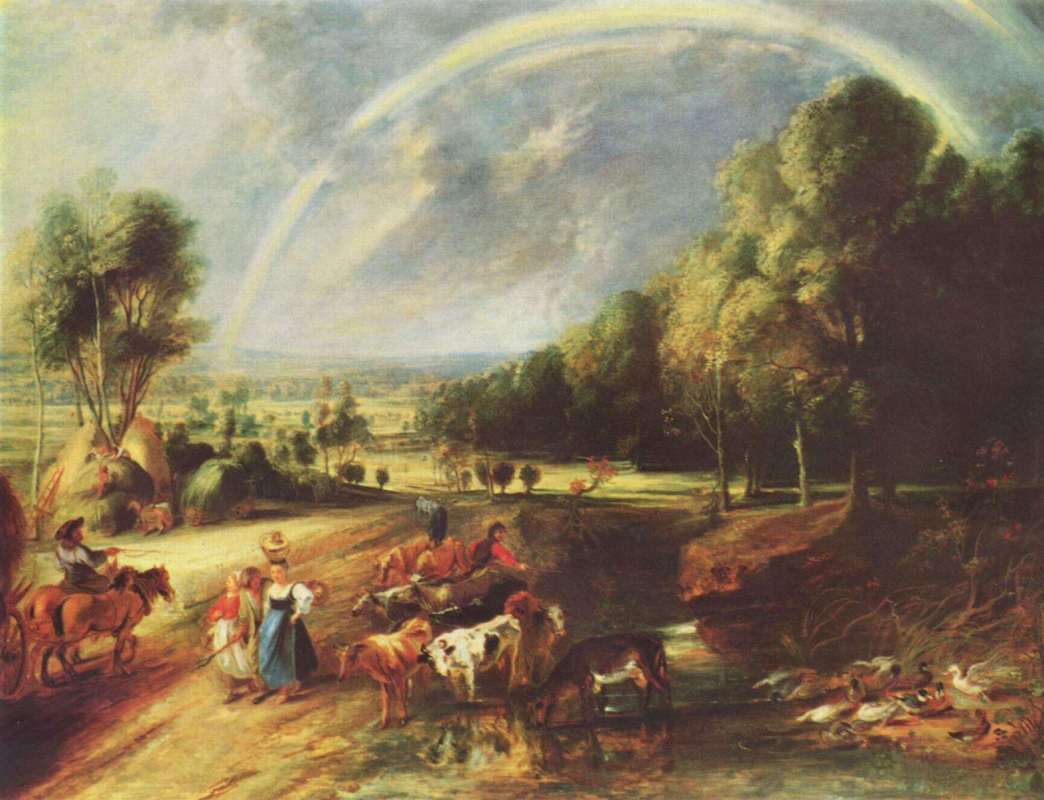 Peter Paul Rubens. Landscape with a rainbow