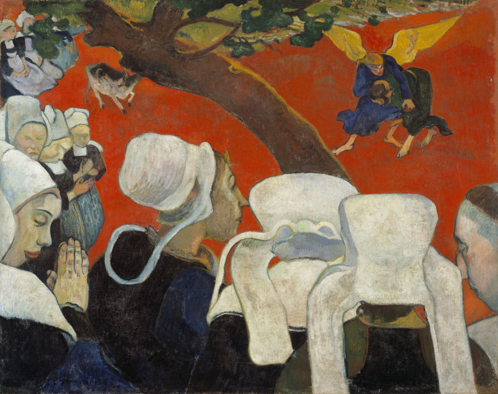 Paul Gauguin. Видение после проповеди, или Борьба Иакова с ангелом