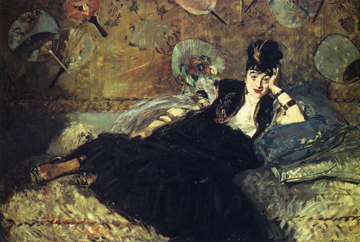 Edouard Manet. The lady with the fans. A portrait of Nina de Cullen