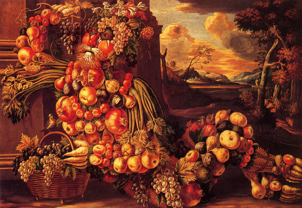 Giuseppe Arcimboldo. Summer. Still life