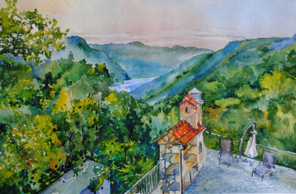 Irina Kononchuk. Views of Boka Bay of Morinj.