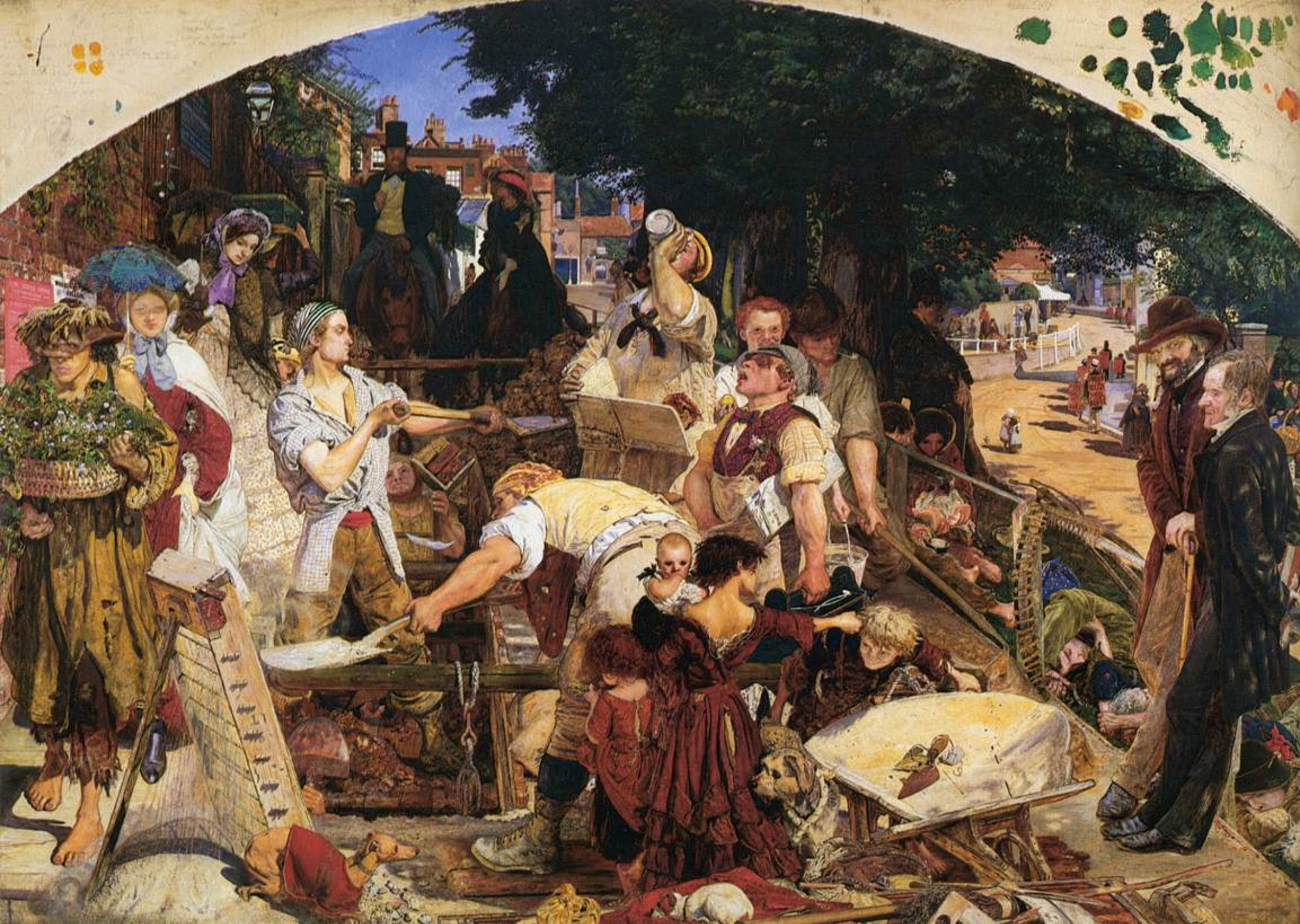 Work, 1852, 197×137 cm by Ford Madox Brown: History, Analysis