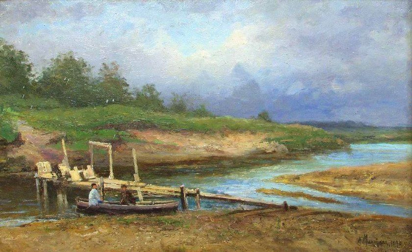 Alexandra Egorovna Makovsky. The river