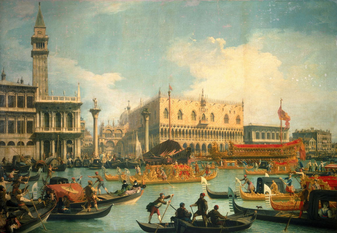 Giovanni Antonio Canal (Canaletto). Return of Buchintoro to the pier at the Doge's Palace