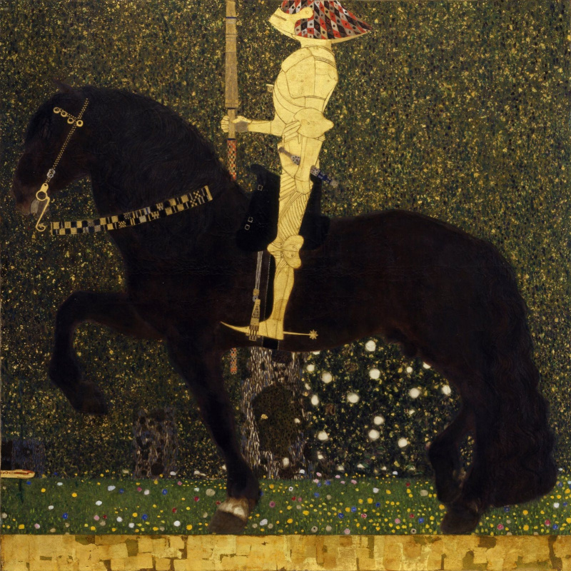 Gustav Klimt. Life in battle - Golden knight