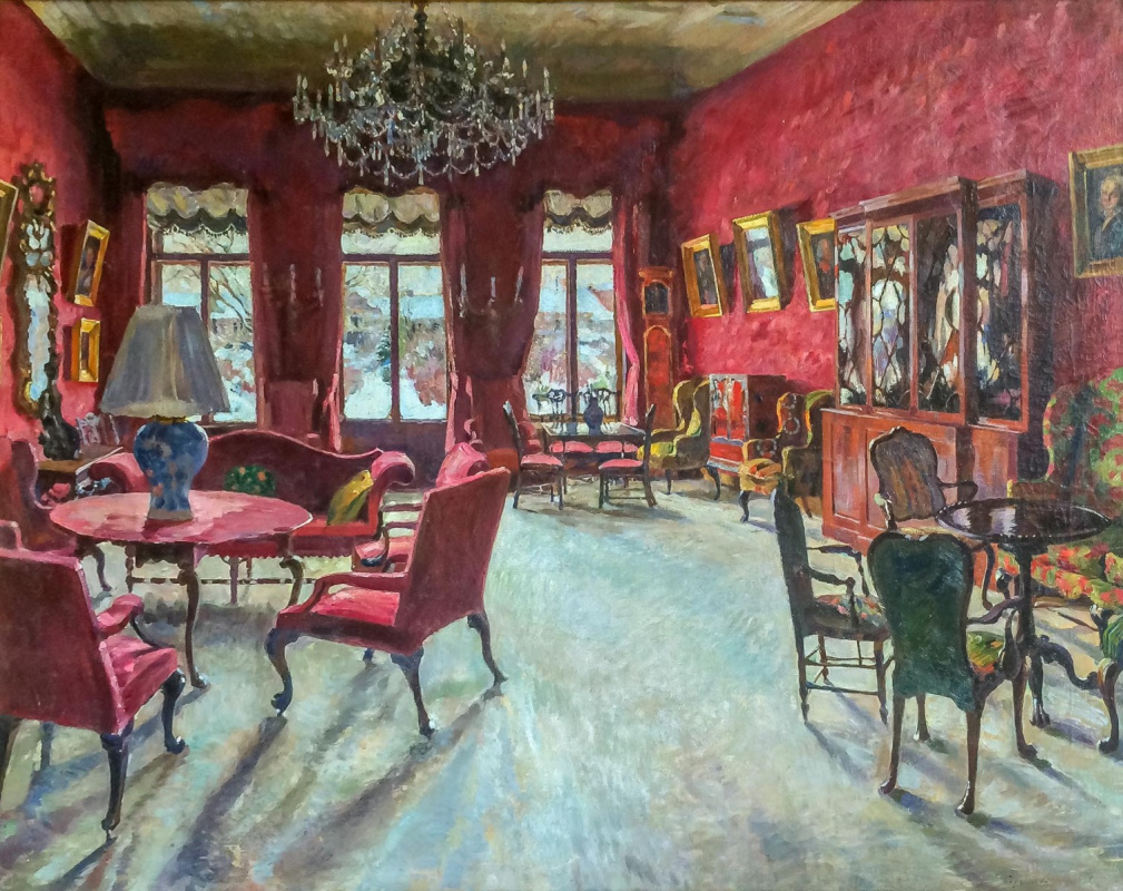 Sergey Arsenievich Vinogradov. Red living room