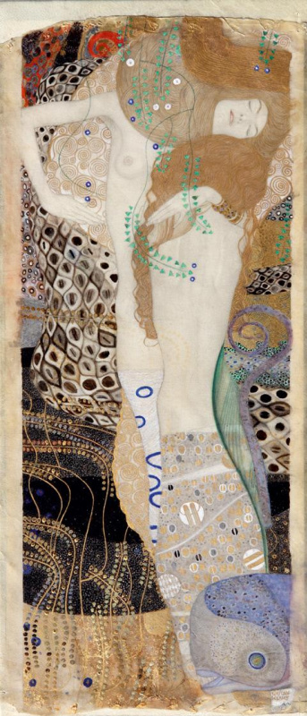 Gustav Klimt. Girlfriend (Water serpents I)
