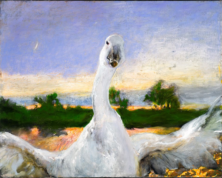 Jamie Wyeth. Angry Swan