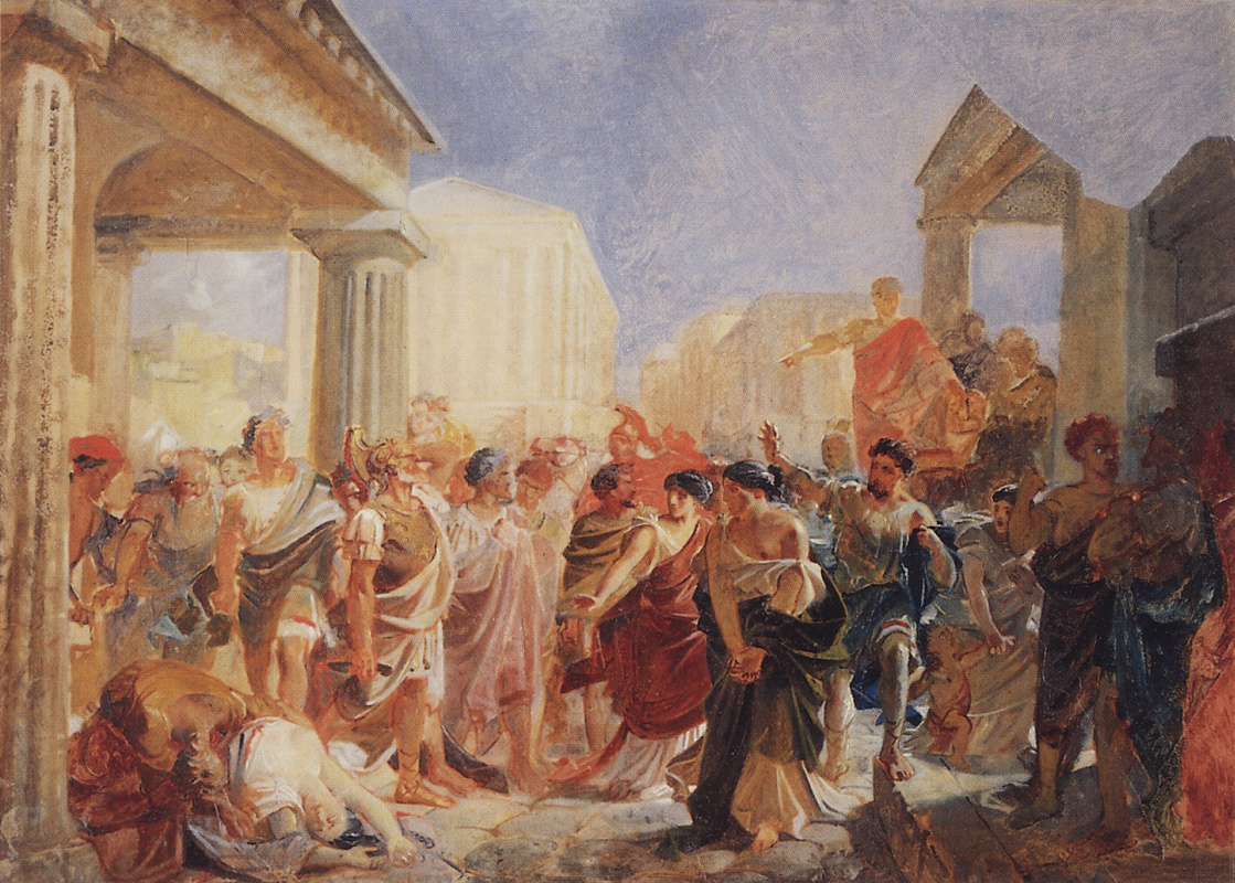 Nikolai Nikolaevich Ge. The Death Of Virginia. Sketch