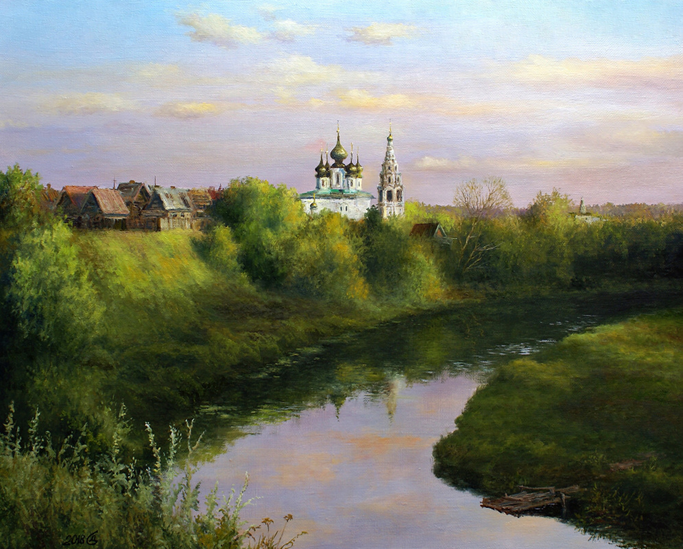 Сергей Владимирович Дорофеев. Evening over Suzdal. August