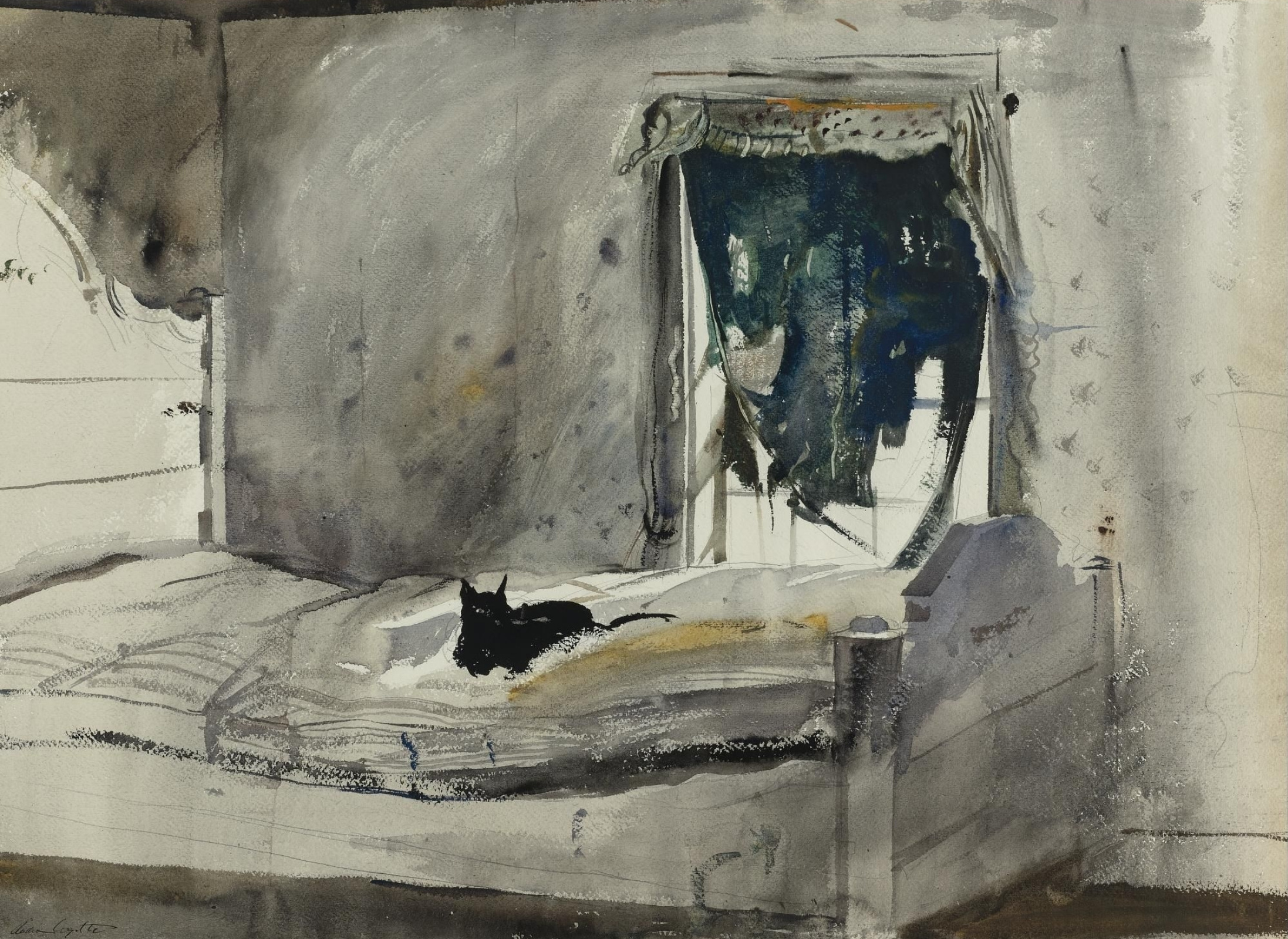 Andrew Wyeth. Bedroom Christina