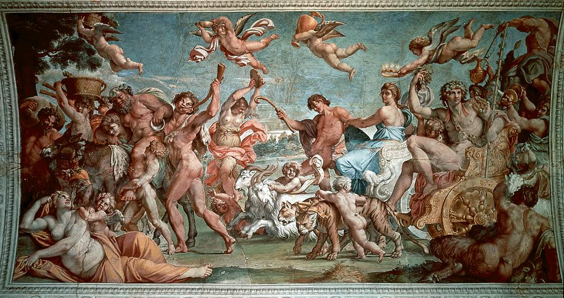 Annibale Carracci. Triumph of Bacchus and Ariadne