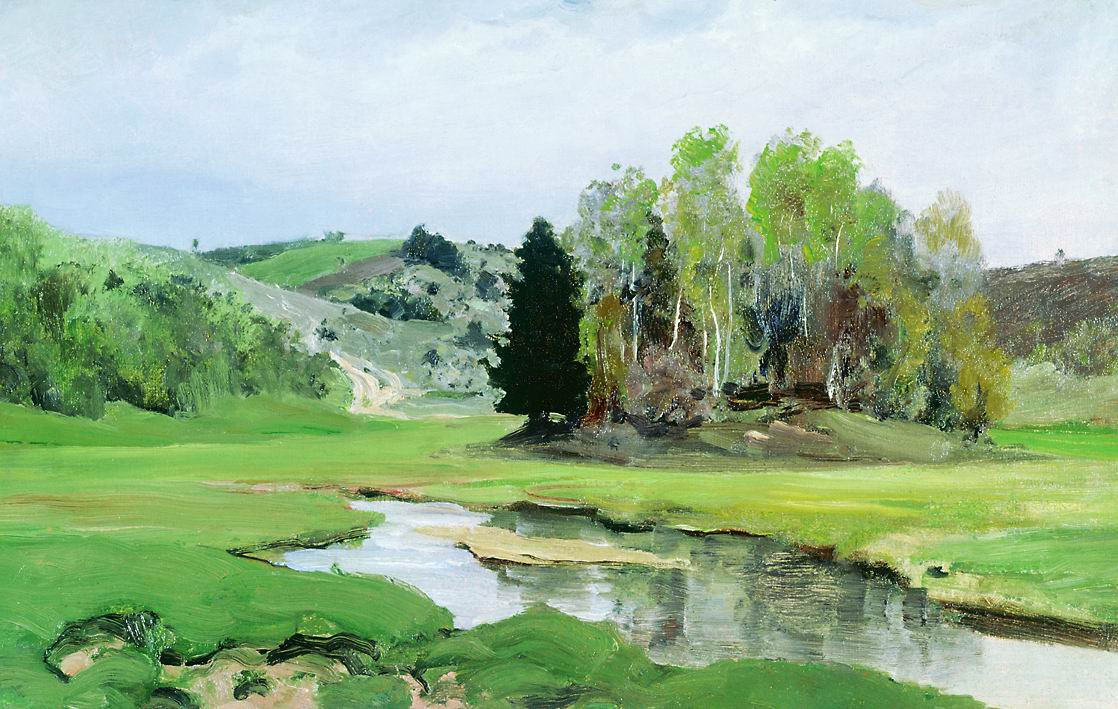 Vasily Polenov. The river Svinka near Aleksin