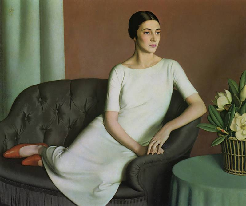Frederick Gowland Hopkins. Girl in white dress