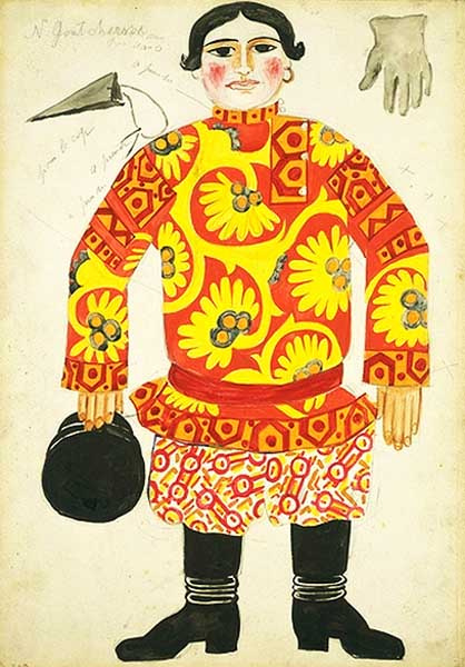 Natalia Goncharova. Costume design for the ballet The Golden Cockerel