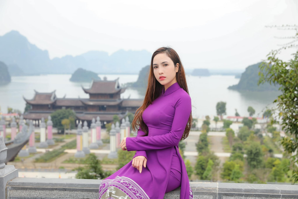 Vietnamese Woman in Traditional Ao Dai