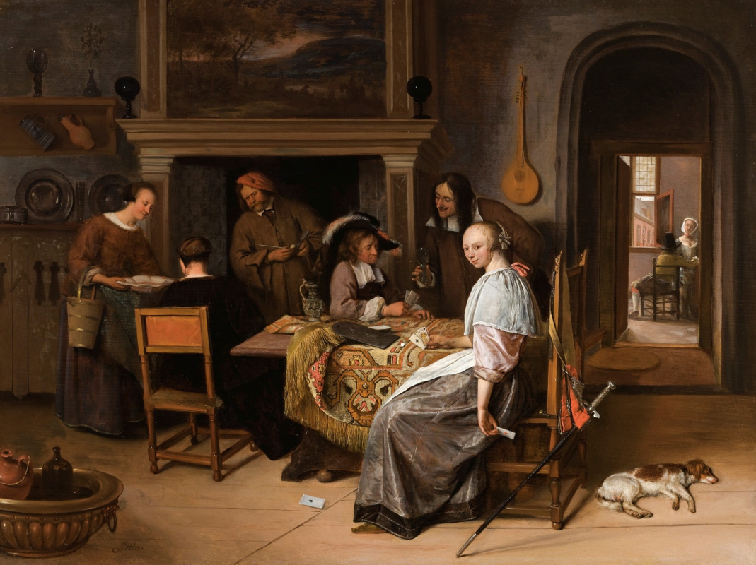 Jan Steen. The card players