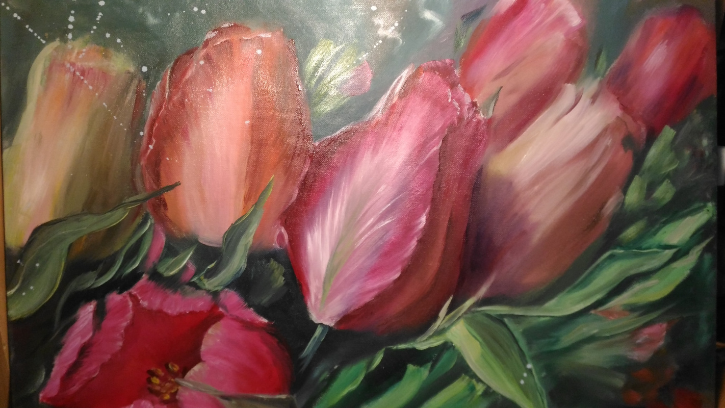 Lilya Fedorova. Spring tulips
