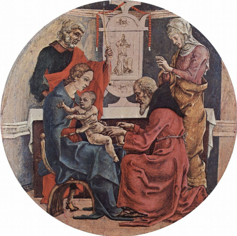 Cosimo Tour. The circumcision of Christ, Tondo