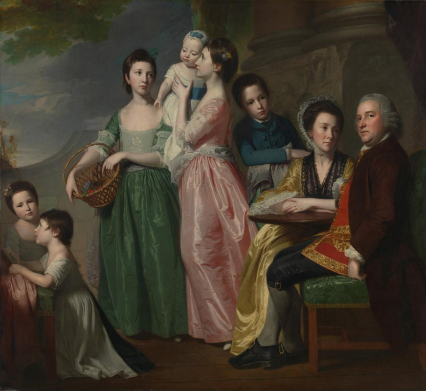 George Romney. Big family. Portrait of Mr. Jarrett Lee Family