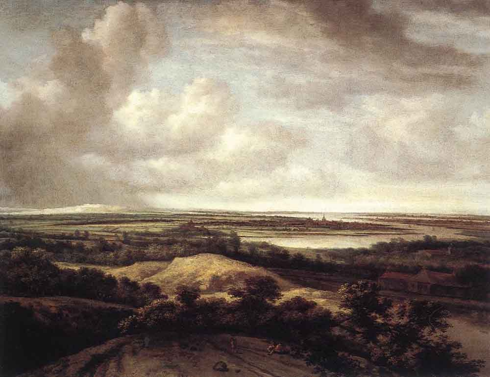 Phillips Konink. Panoramic view of dunes and a river