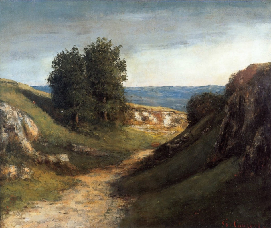 Gustave Courbet. Landscape in Gruyères