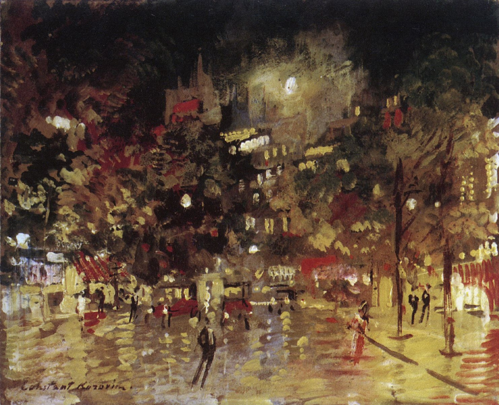 Konstantin Korovin. Night Paris