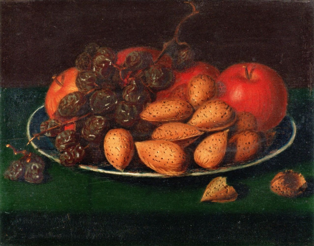 Raphaelle Peale. Fruits, nuts and grapes