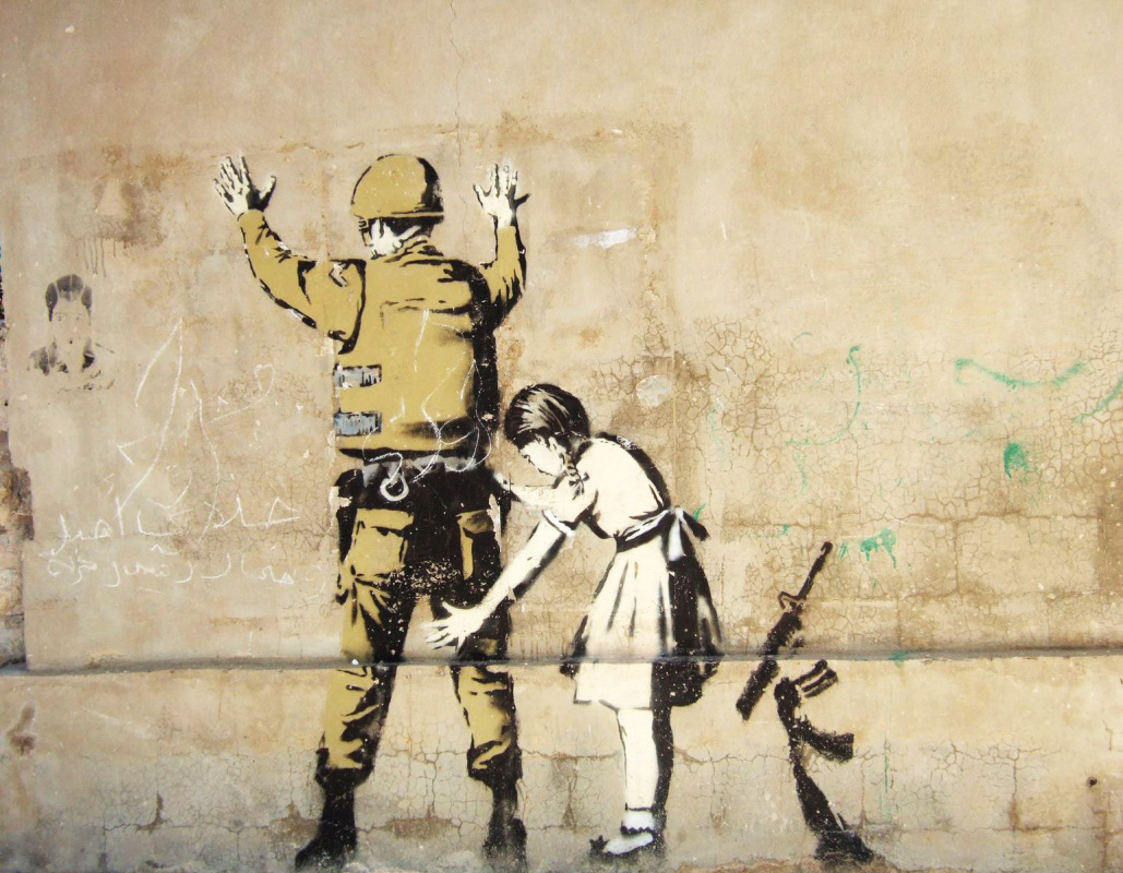 Banksy. Stay and look