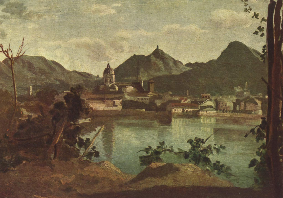 Camille Corot. City and Lake Como