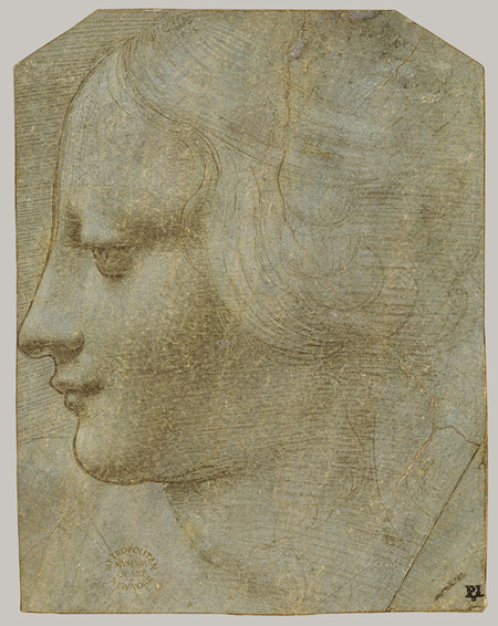 Leonardo da Vinci. Profile of a female head