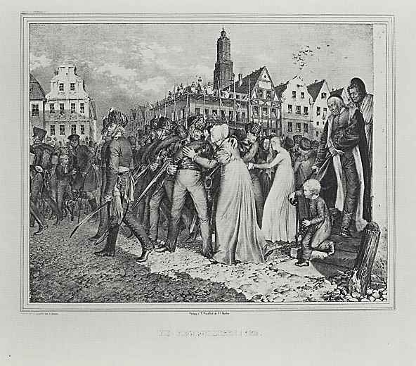 Adolf Friedrich Erdmann von Menzel. A series of "Memorable events of the Brandenburg-Prussian history", page 11: Volunteer! 1836