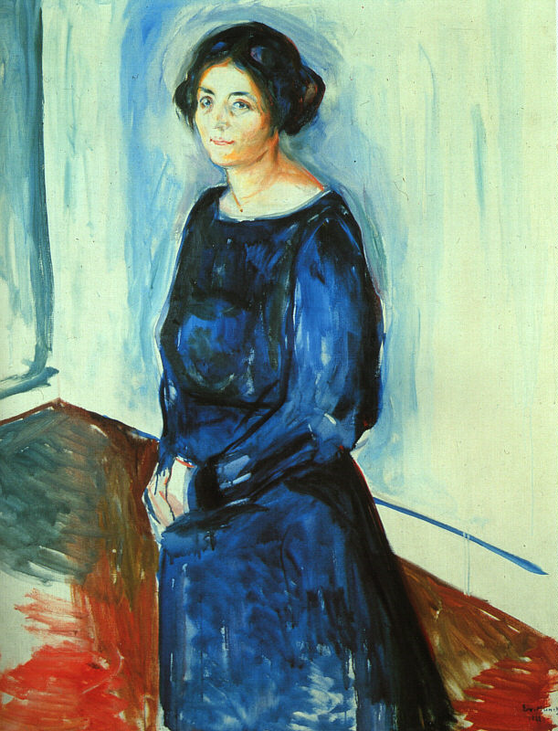 Edward Munch. Woman in blue (Frau Barth)