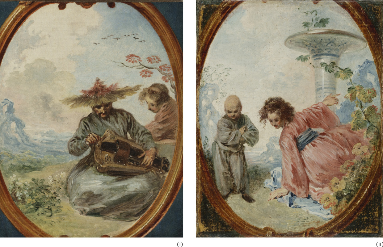 Antoine Watteau. Chinois musicien et Chinoise de la femme. Hammam peinture