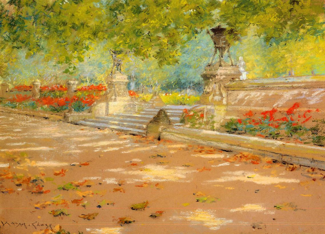 William Merritt Chase. Terrace Prospect Park