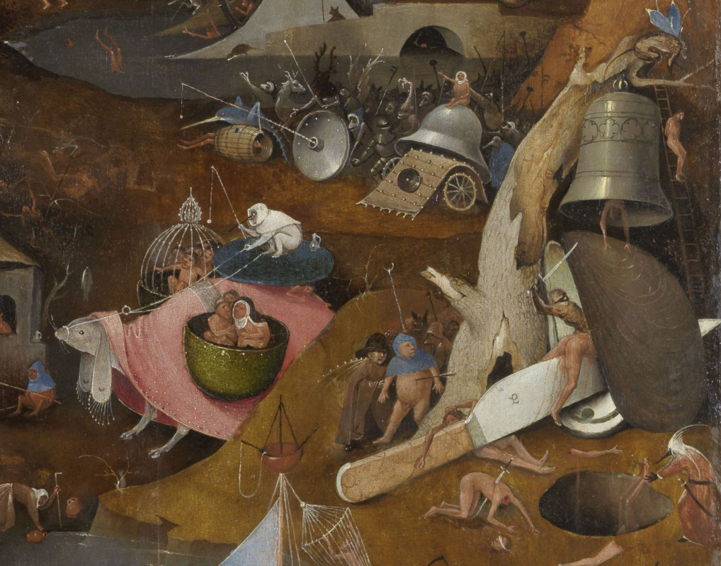 Hieronymus Bosch. Judgment. The Central part of the triptych. Fragment