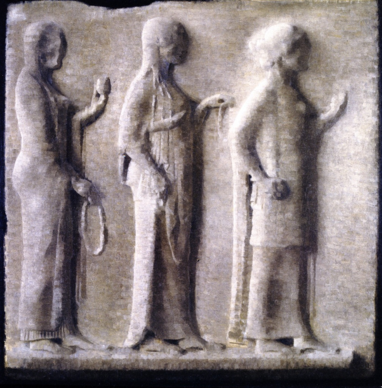 Vilhelm Hammershøi. Greek bas-relief in the Louvre