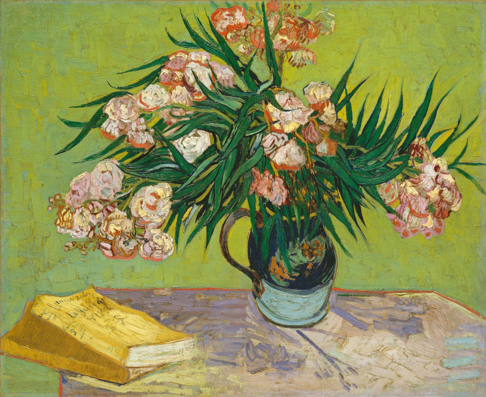 Vincent van Gogh. The bouquet on the table with books