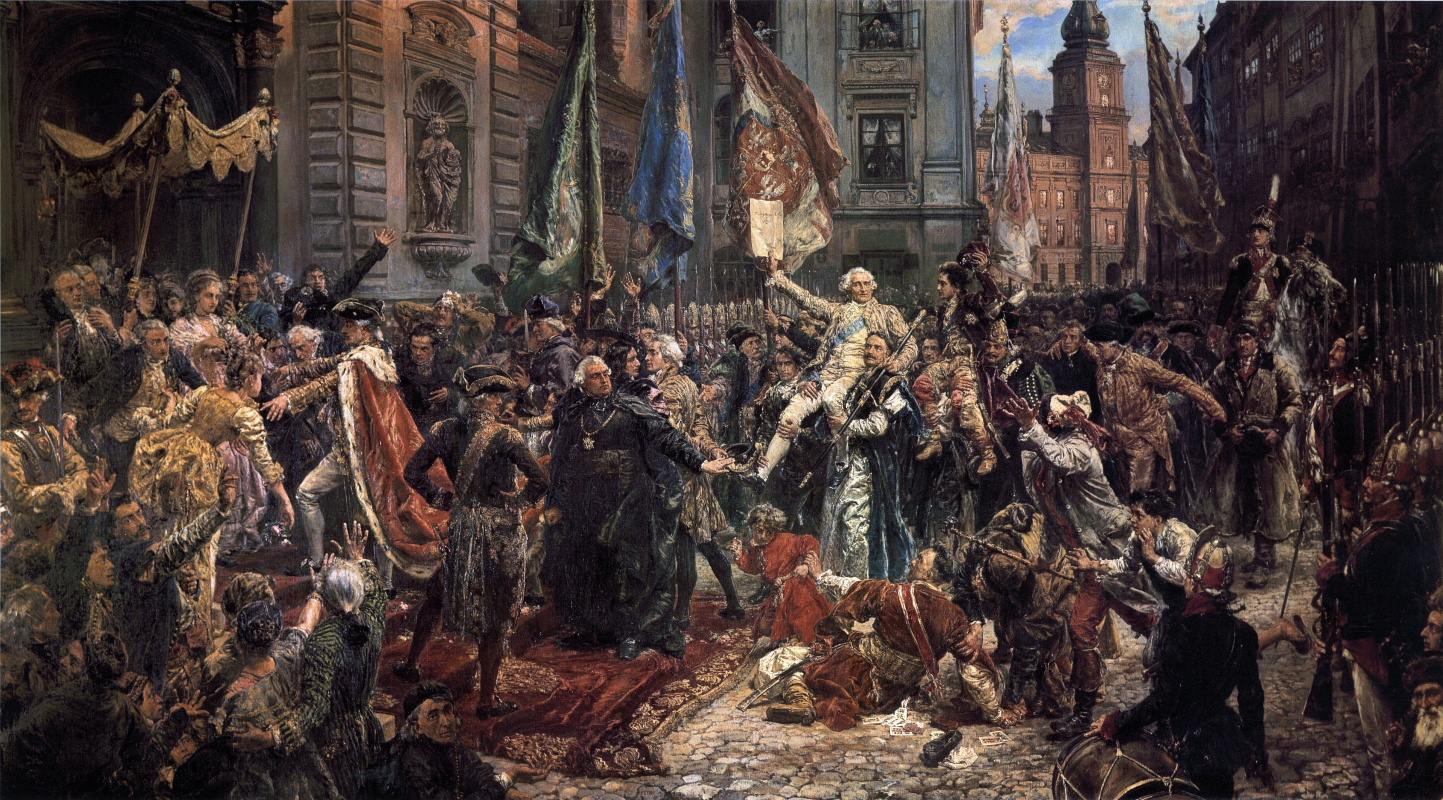 Jan Mateiko. Adoption de la Constitution de la Pologne et de la Lituanie le 3 mai 1791