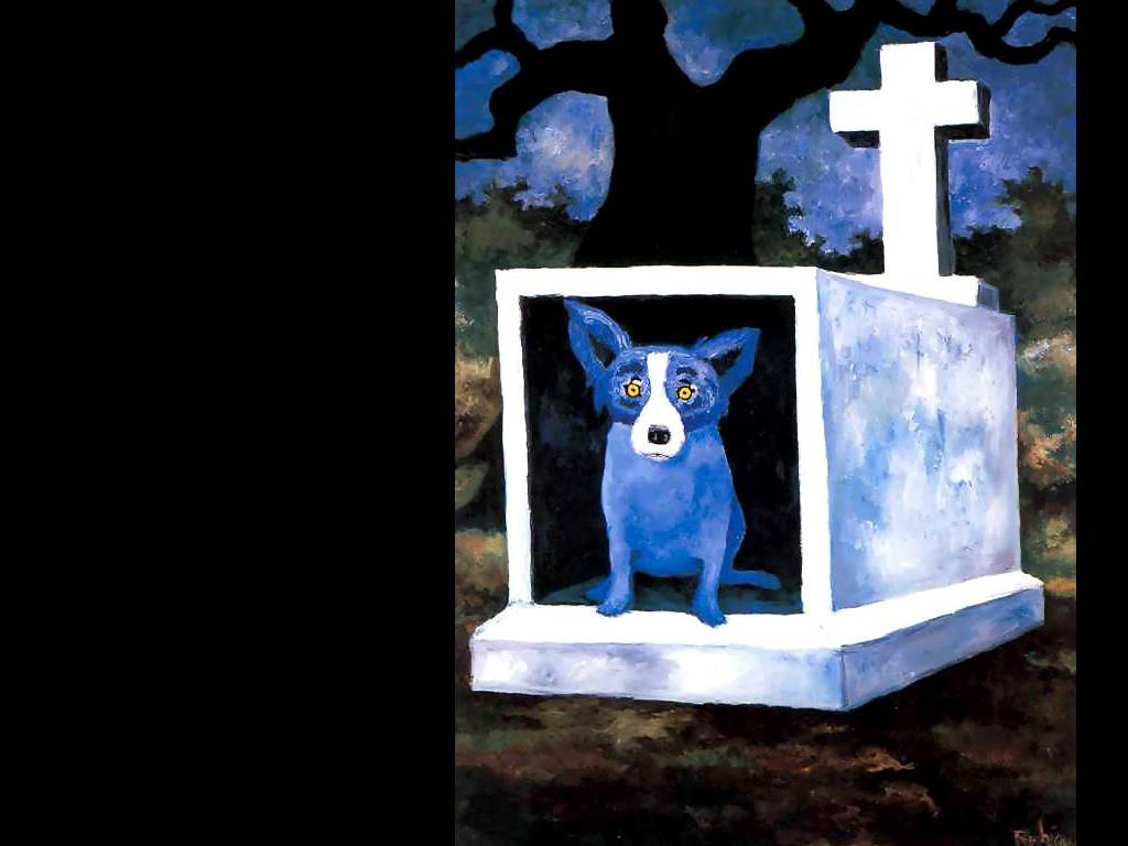 George Rodrigue. Blue собака007