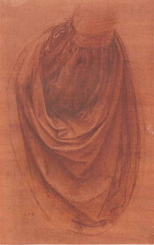 Leonardo da Vinci. Drapery studies