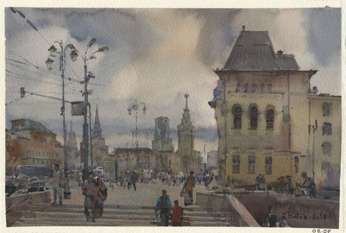 Anton Batov. Komsomolskaya square