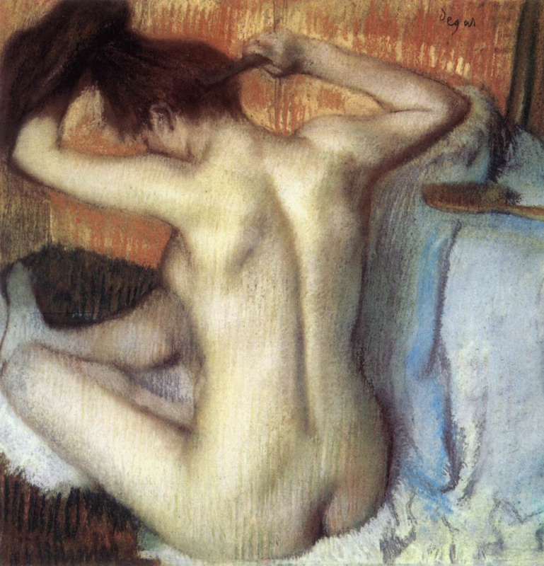 Edgar Degas. Hair woman