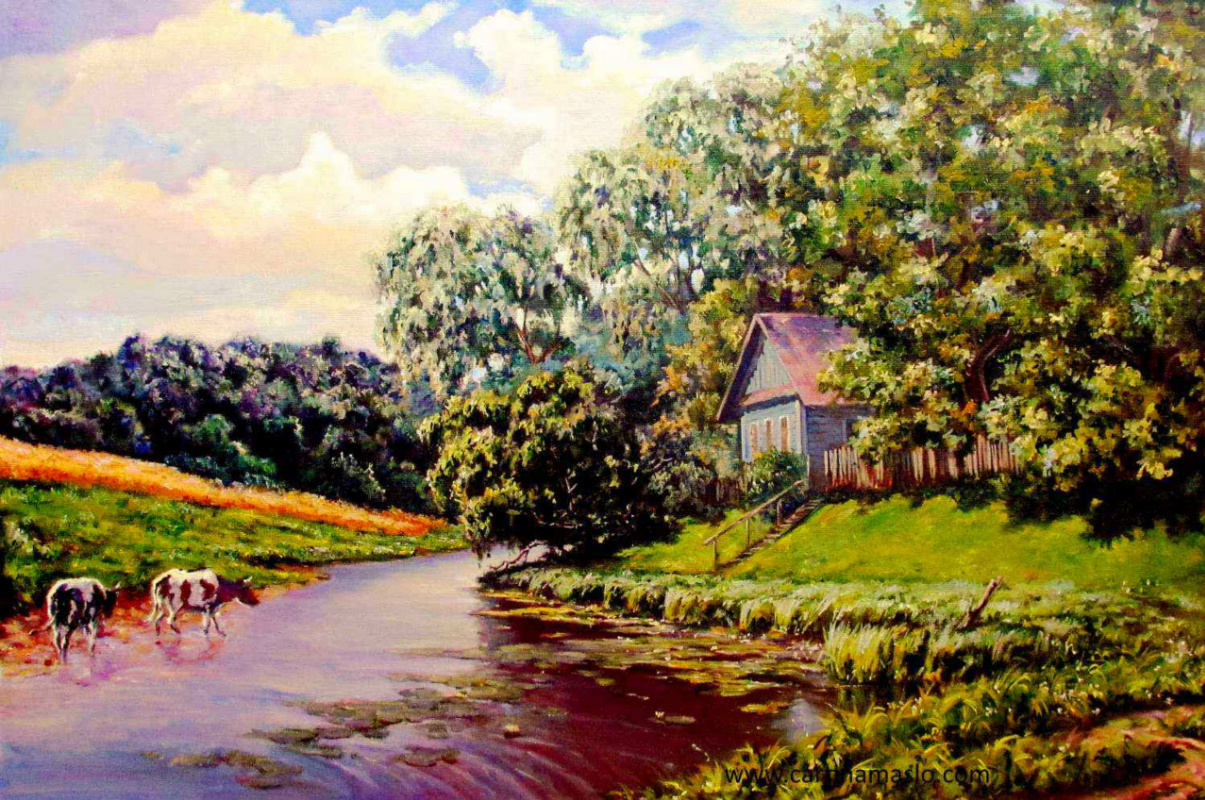 Roman Fedorovich Fedosenko. House by the river