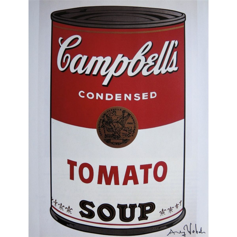 Andy Warhol. Can Campbell (Tomate) Sopa