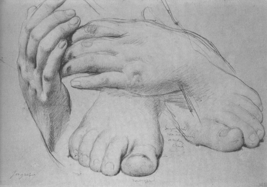 Jean Auguste Dominique Ingres. Studie zum Gemälde "Goldenes Zeitalter"