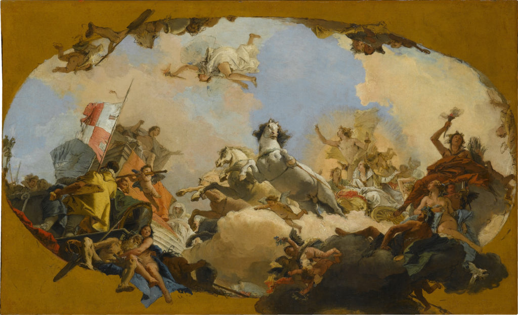 Giovanni Battista Tiepolo. Apollo Imperial Bride Imperial Genius