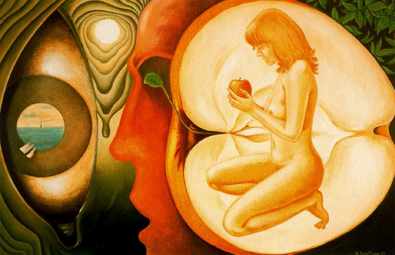 Emilio Bonet Casanova. The girl and the Apple