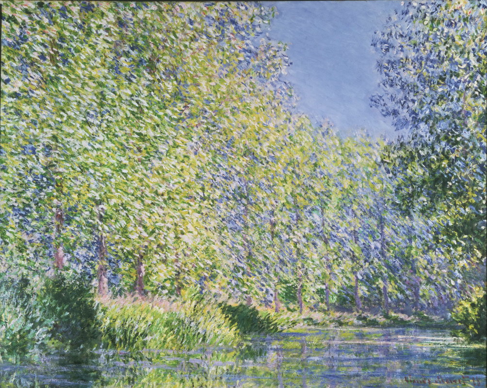 Claude Monet. Bend of the river Epte near Giverny